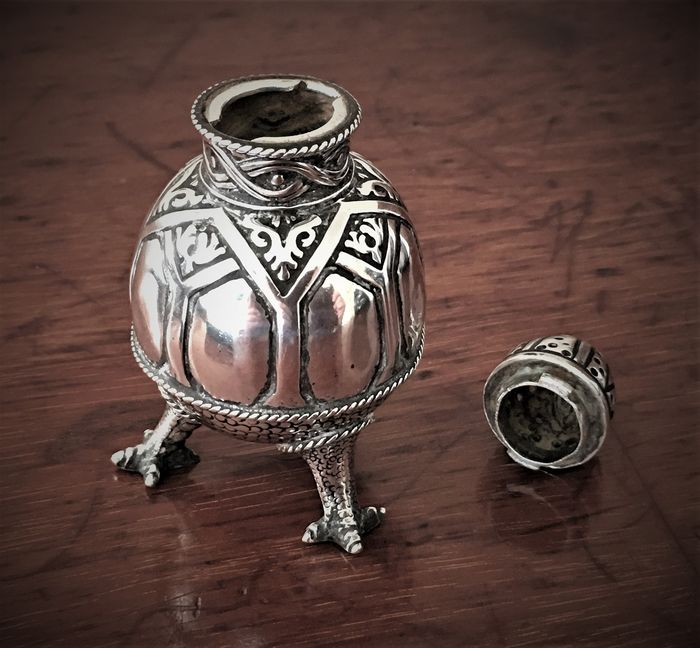 Rare broche pendante argent Trondheim HENRIK MOLLER Norvège 830 vers
